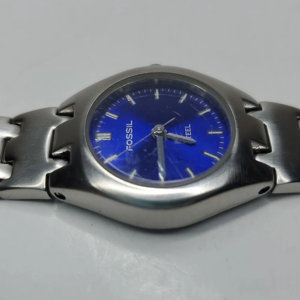 Blue Fossil Steel FS2532 Solid Stainless Steel Watch
